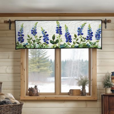 Gentle Buds Quilted Valance