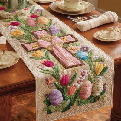 Gentle Faith Quilted Table Runner