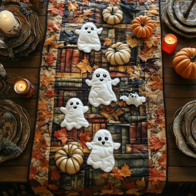 Ghoul Gathering Quilted Table Runner