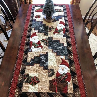 Gnome Cheer Quilted Table Runner