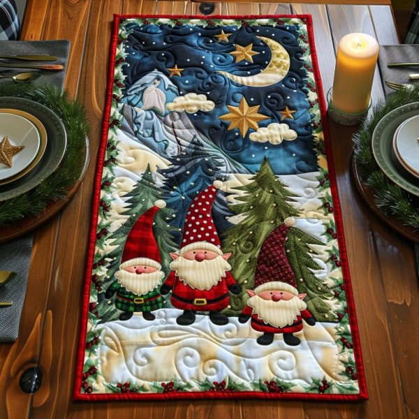 Gnome Night Quilted Table Runner
