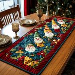 Gnome Gift Quilted Table Runner
