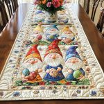 Gnome World Quilted Table Runner