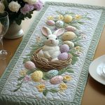 Golden Basket Quilted Table Runner