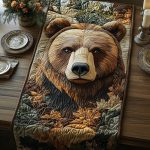Golden Bear Quilted Table Runner