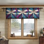Golden Dragonfly Quilted Valance
