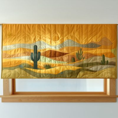 Golden Dunes Quilted Valance