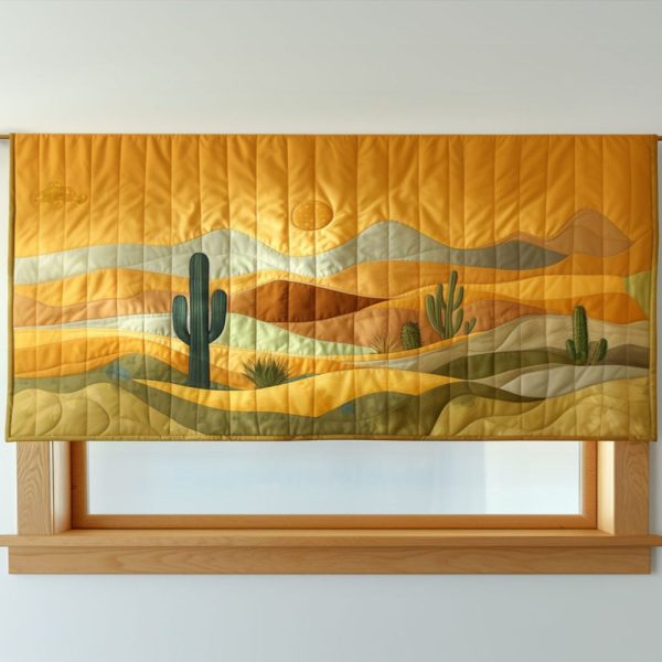 Golden Dunes Quilted Valance