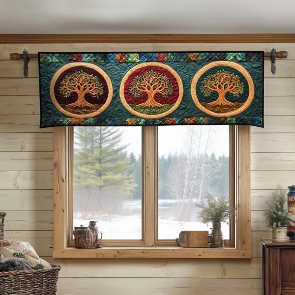 Golden Essence Quilted Valance
