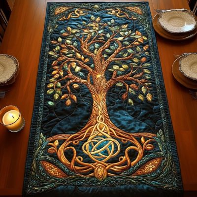 Golden Fields Quilted Table Runner