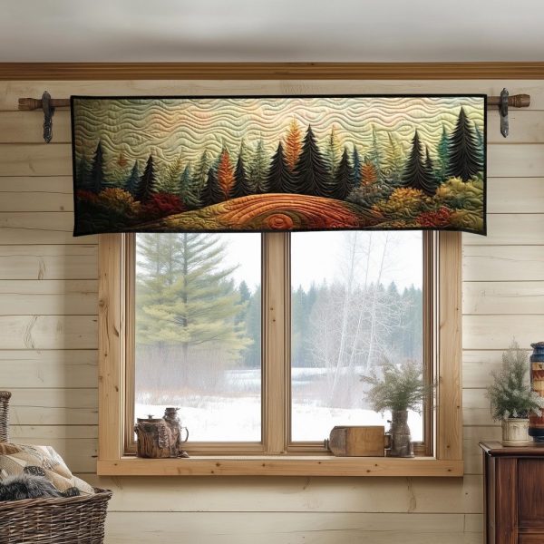 Golden Hills Whisper Quilted Valance