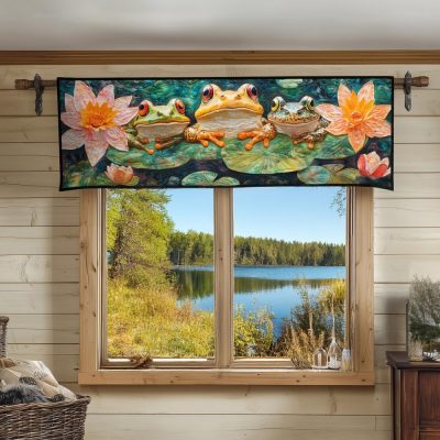 Golden Leap Quilted Valance