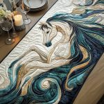 Golden Reins Quilted Table Runner