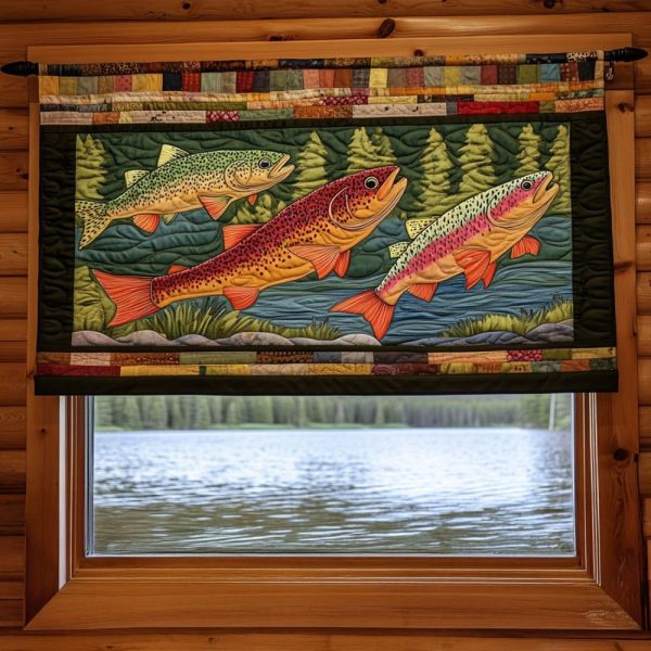 Gone Fishing Quilted Valance
