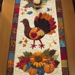 Grateful Turkey Quilted Table Runner