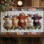 Grazing Beauties Quilted Table Runner