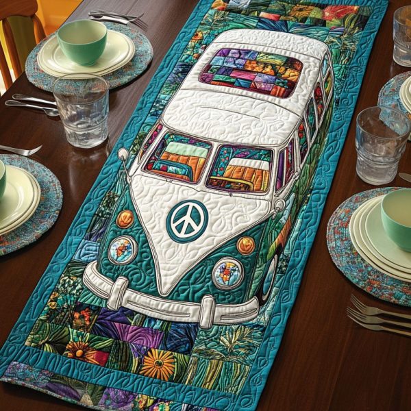 Groovy Getaway Quilted Table Runner