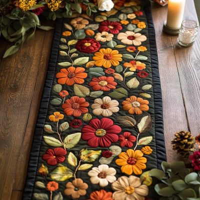 Harvest Charm Quilted Table Runner