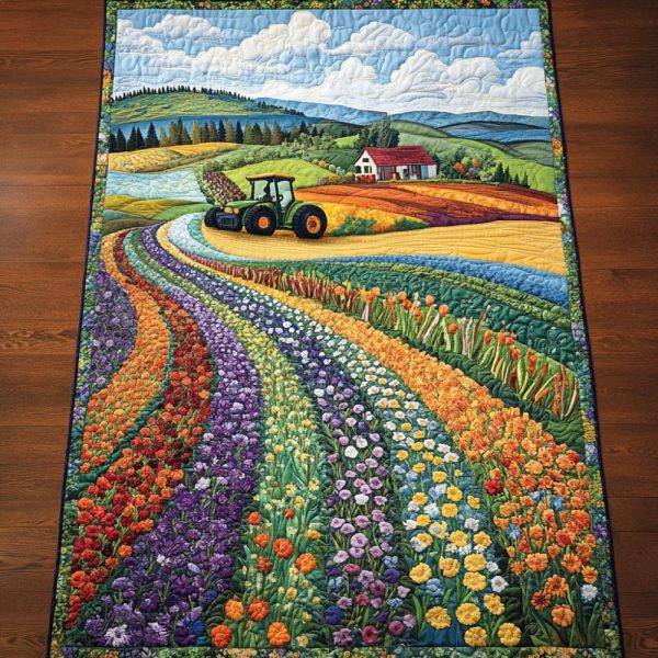 Harvest Fields Quilted Table Runner