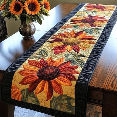 Harvest Glow Quilted Table Runner