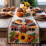Harvest Gobbler Quilted Table Runner