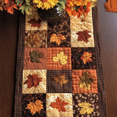 Harvest Maple Dream Quilted Table Runner
