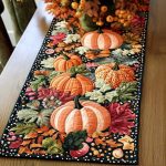 Harvest Stripes Quilted Table Runner