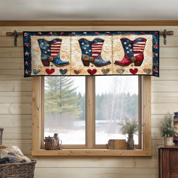 Heartland Cowboy Quilted Valance