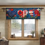 Hearts Of Liberty Quilted Valance
