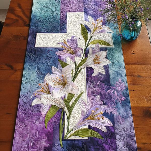 Heaven Embrace Quilted Table Runner