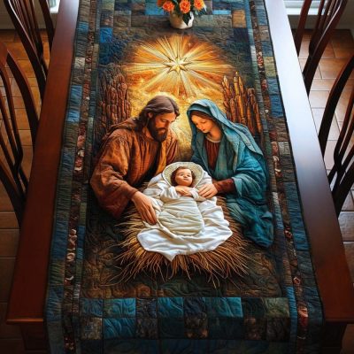 Heavenly Family Love Quilted Table Runner