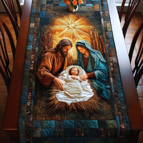 Heavenly Family Love Quilted Table Runner