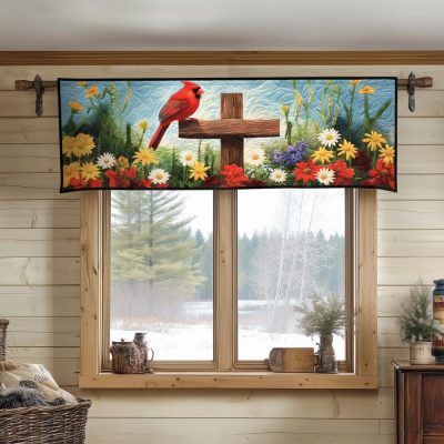 Heavenly Messenger Quilted Valance