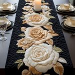 Heirloom Petals Quilted Table Runner