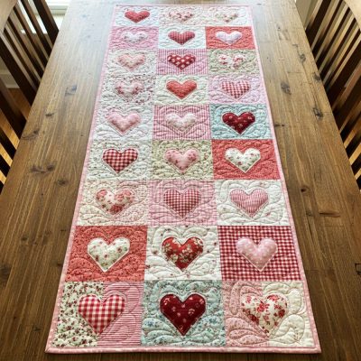 Heritage Love Quilted Table Runner