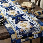 Heritage In Blue Quilted Table Runner