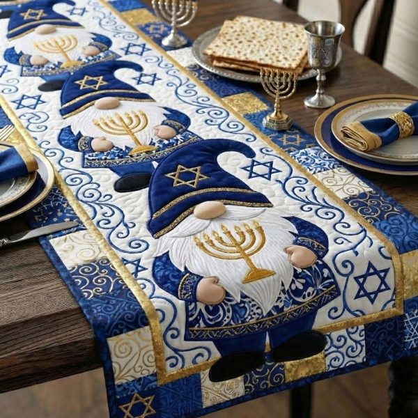 Heritage In Blue Quilted Table Runner