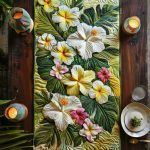 Hibiscus Dreams Quilted Table Runner