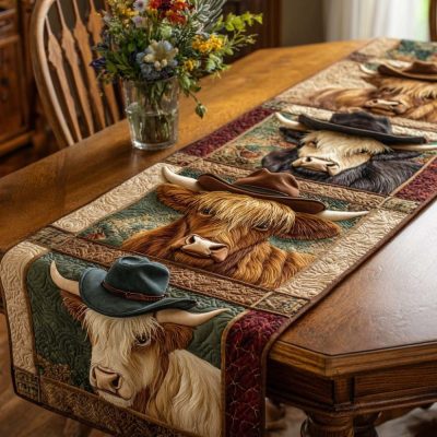 Highland Wrangler Quilted Table Runner
