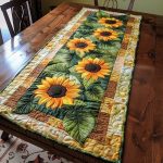 Hilarious Sunflowers Quilted Table Runner