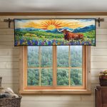 Hill Country Herd Quilted Valance