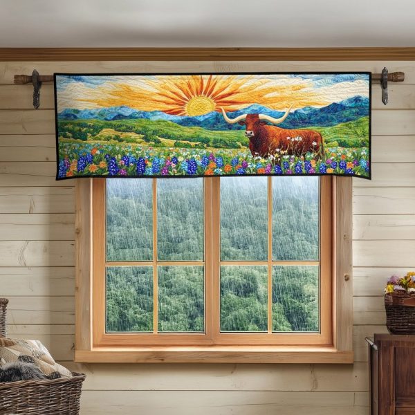 Hill Country Herd Quilted Valance
