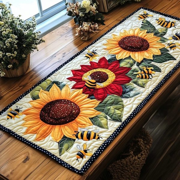 Hive Charm Quilted Table Runner