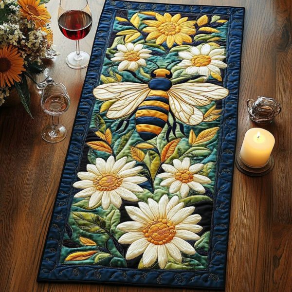Hive Harmony Quilted Table Runner