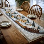 Holiday Express Glow Quilted Table Runner