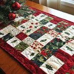 Holly Wishes Quilted Table Runner