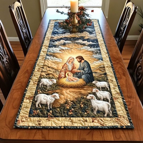 Holy Family Quilted Table Runner