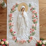 Holy Mother Quilted Table Runner