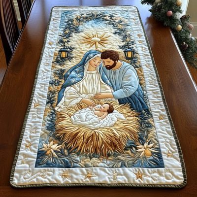 Holy Night Blessing Quilted Table Runner