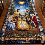 Holy Night Peace Quilted Table Runner